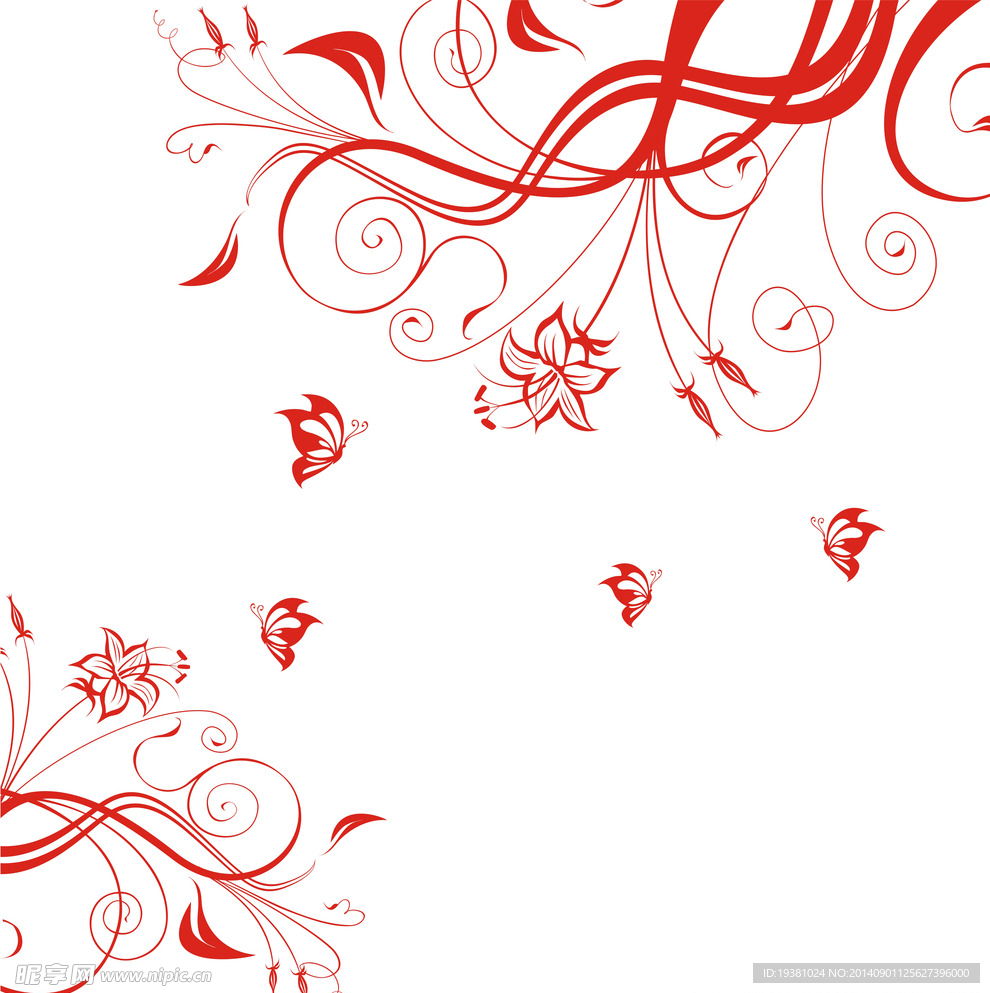 矢量 花纹 硅藻泥 设