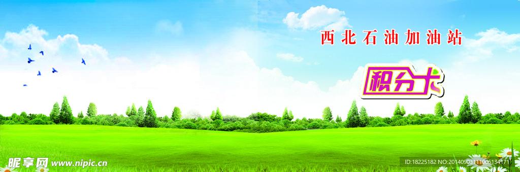 西北石油加油站积分卡