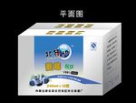 蓝莓醋饮箱子  平面图