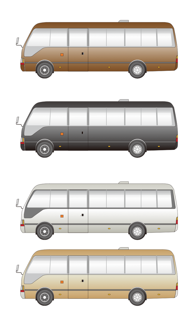 VI模板 汽车 中巴 高