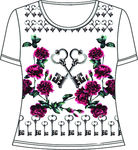 衣服印花 钥匙花