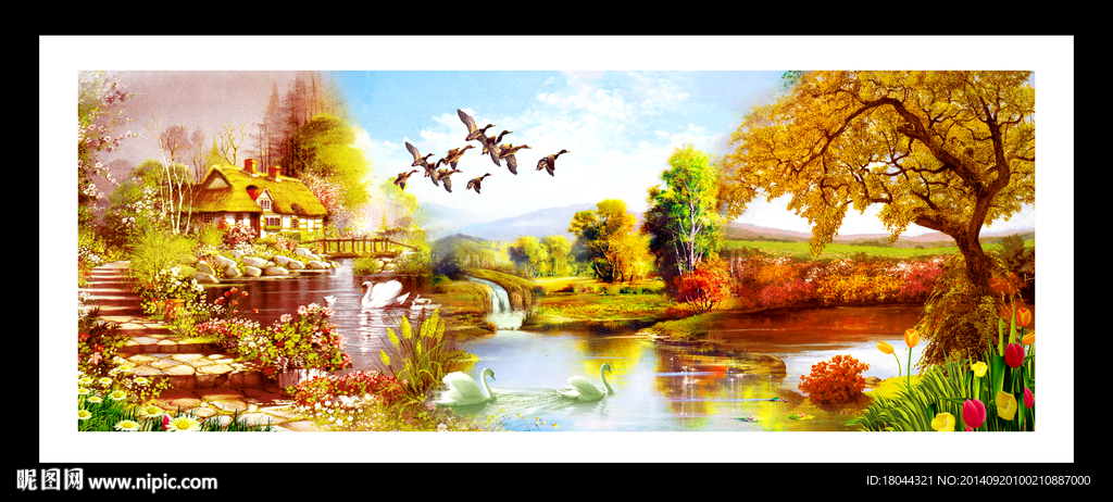 油画风景 装饰画