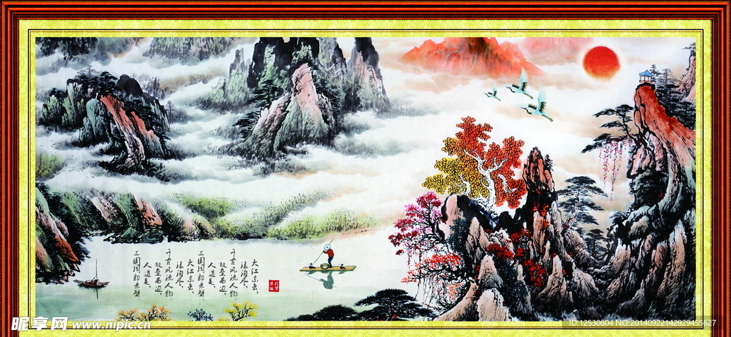 江山如画风景画