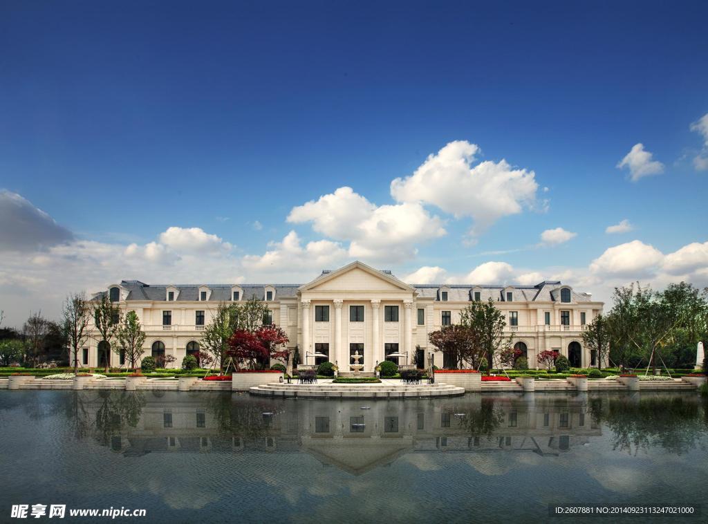 高端古典欧式别墅庭院