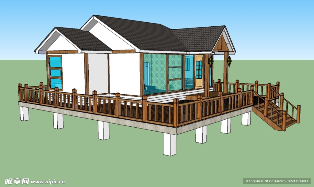 SketchUp模型公寓式别