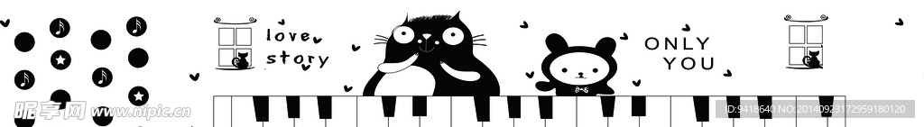 猫头鹰 小白兔弹钢琴