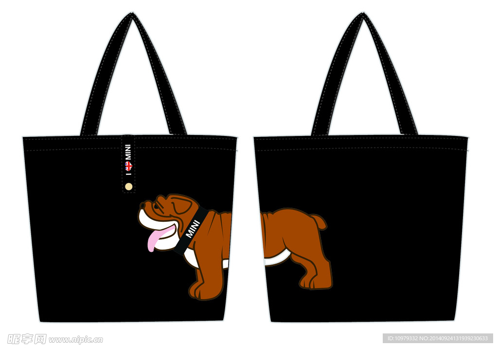 MINI斗牛犬环保布袋效