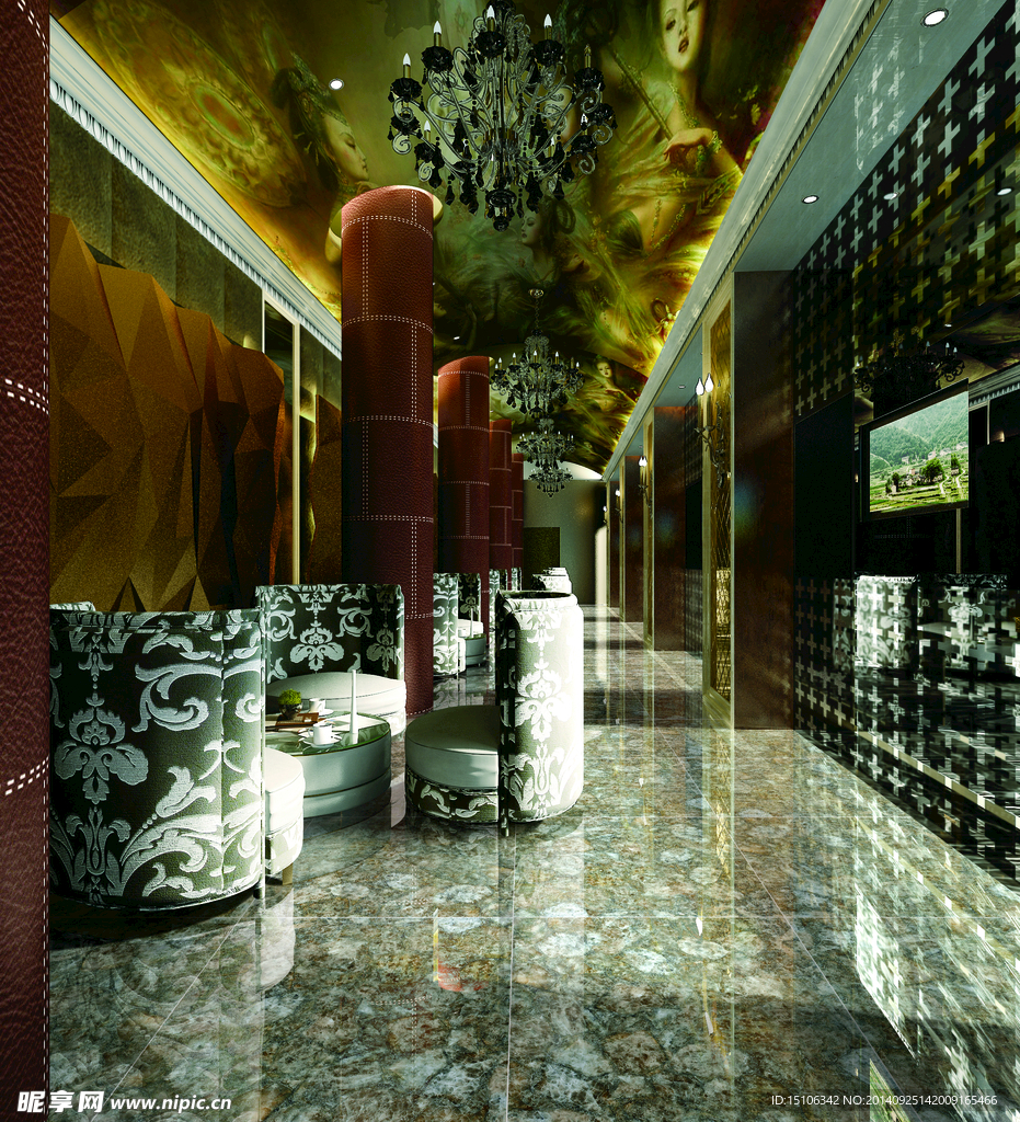 过道  合层效果图