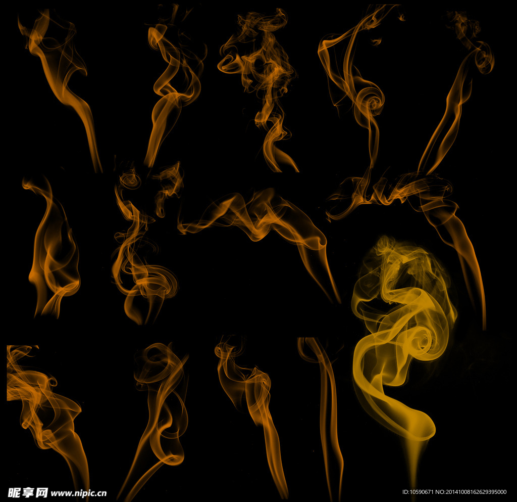 烟雾 火烟  食物香气