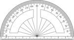 标准角度量角器