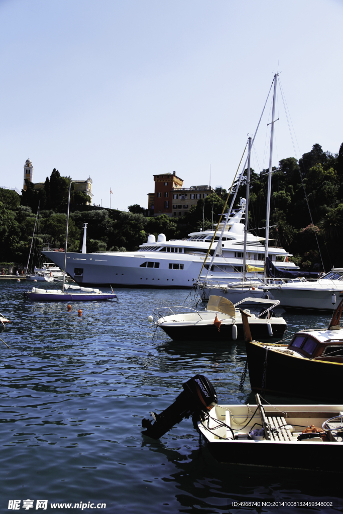 游轮 船只 森林 海水 