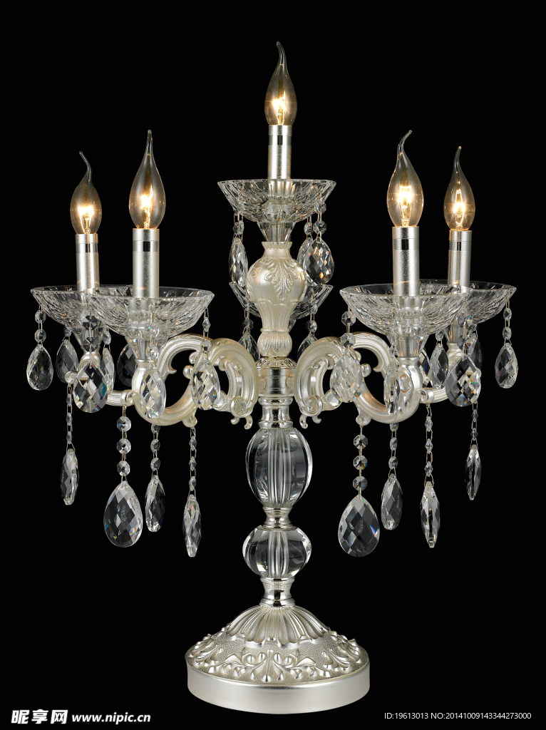 欧式水晶灯台灯