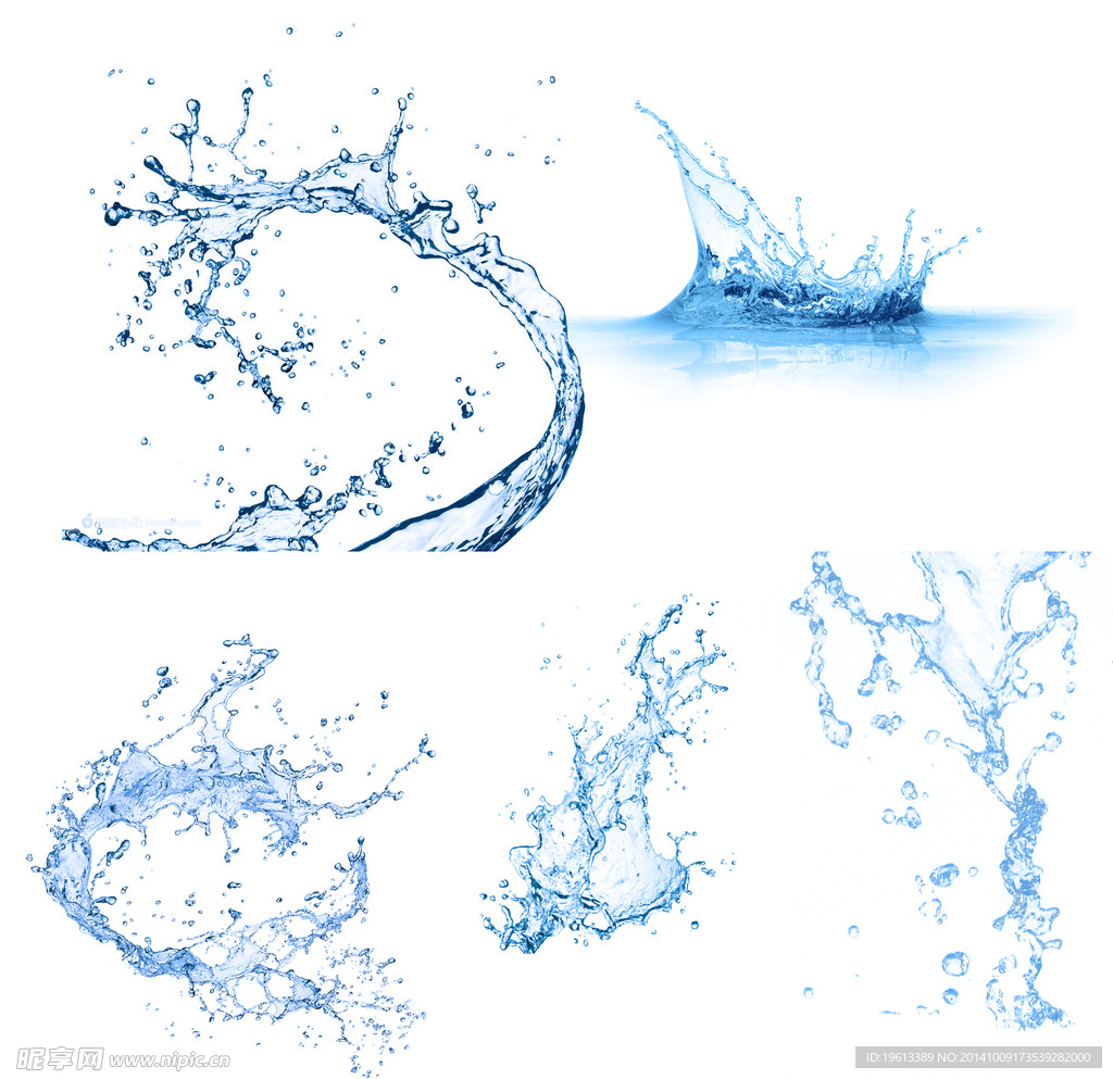 抽出来的水珠 水花