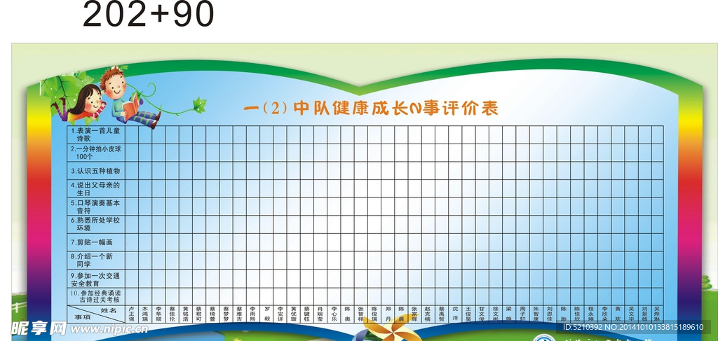 小学健康成长N事评价
