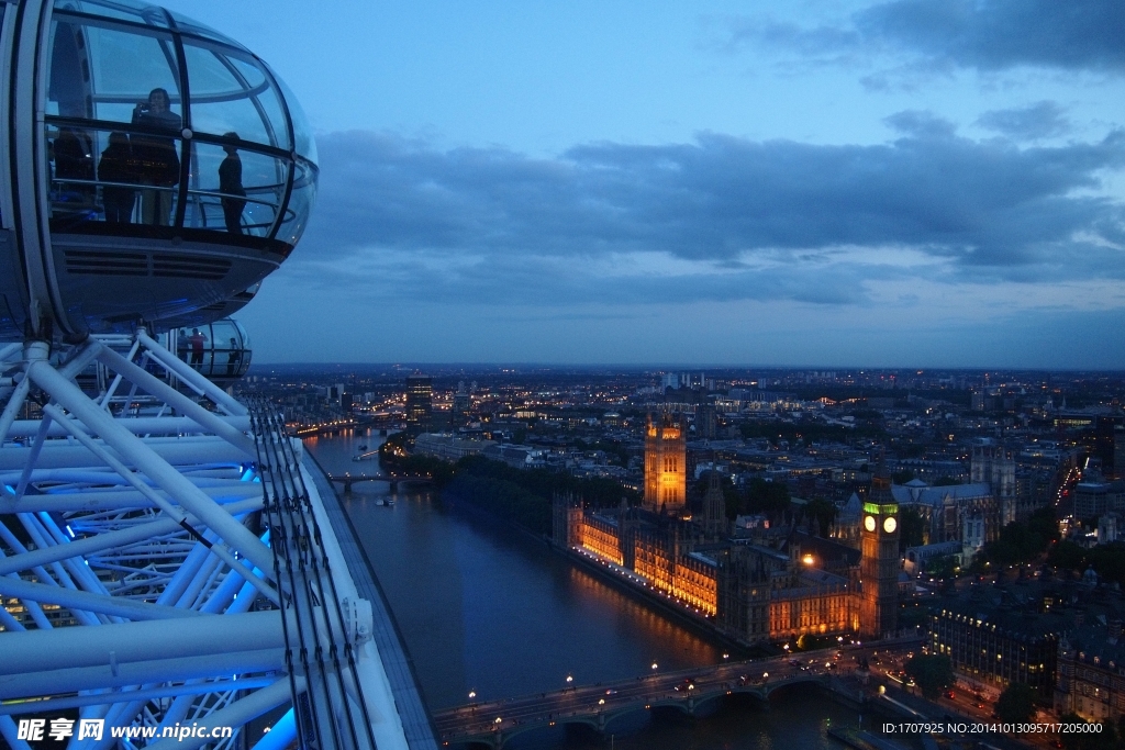 伦敦眼 俯视图