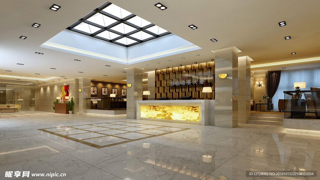 酒店前台 大厅