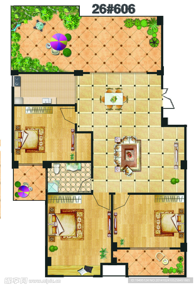 房地产户型图例