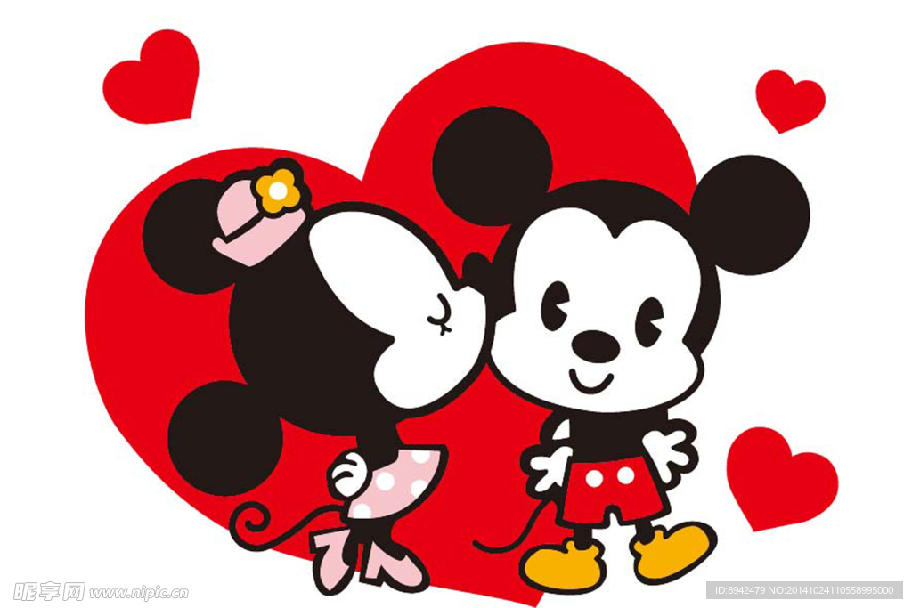 米奇约会 数字油画