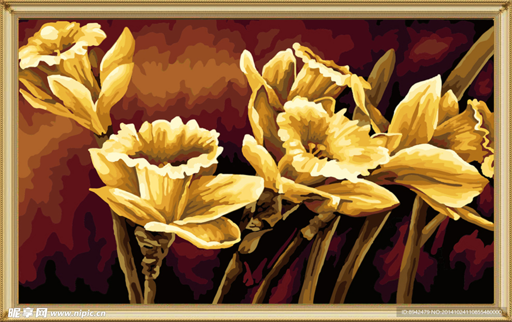 强角芬芳 数字油画