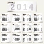 2014矢量日历