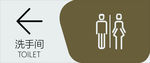 洗手间指示牌