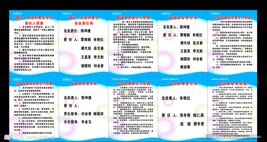 小学各种制度牌