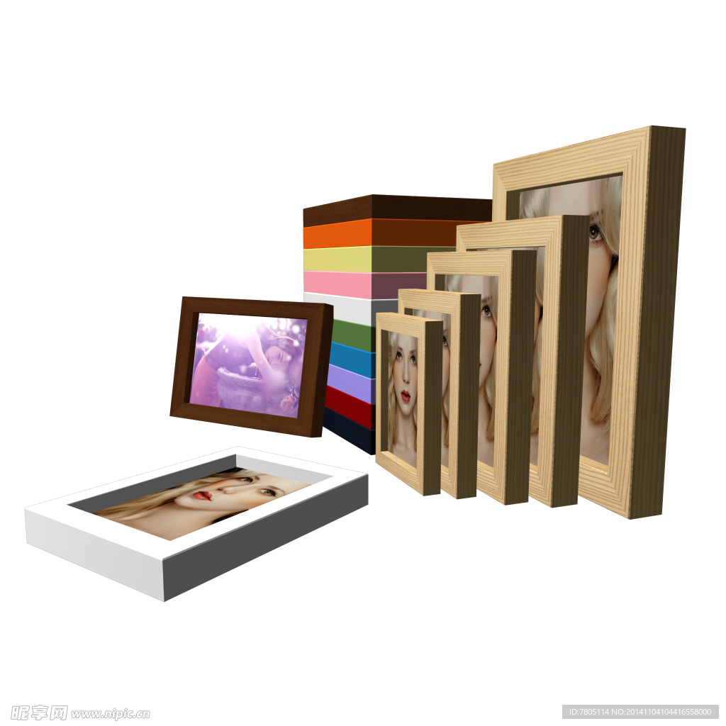 平面相框摆台  带通道