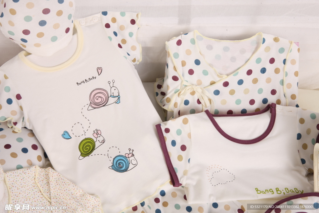 婴儿内衣系列 陈列摄
