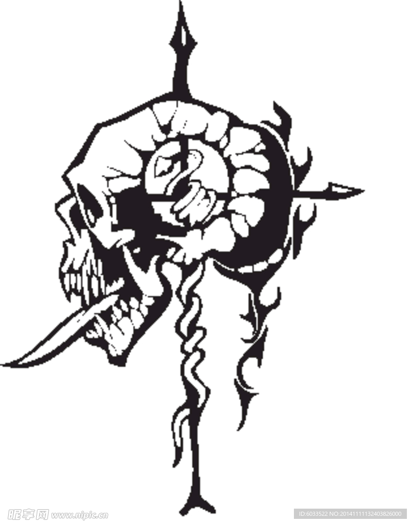 矢量骷髅 骷髅头 超酷