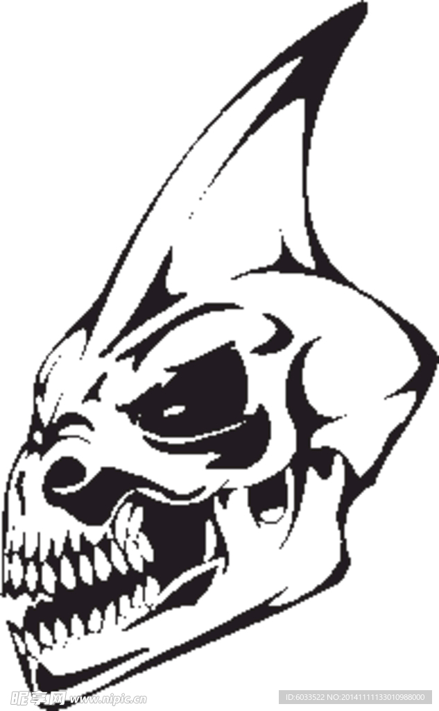 矢量骷髅 骷髅头 超酷