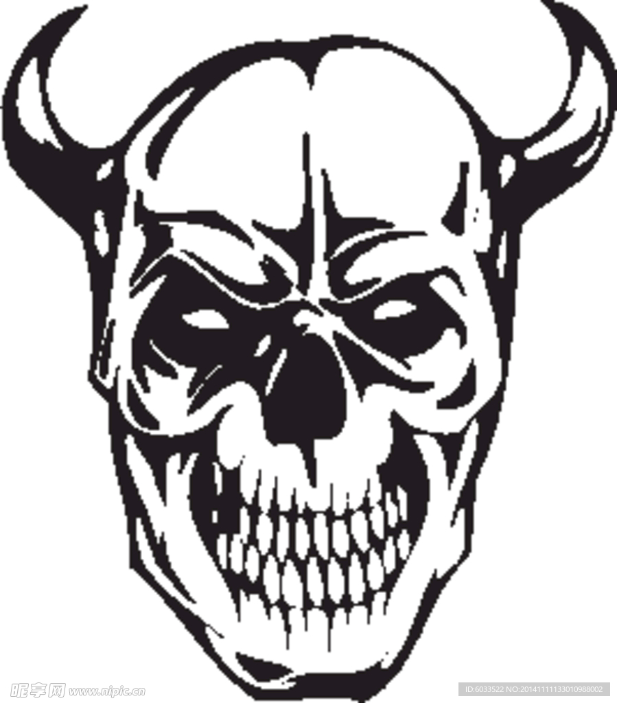 矢量骷髅 骷髅头 超酷