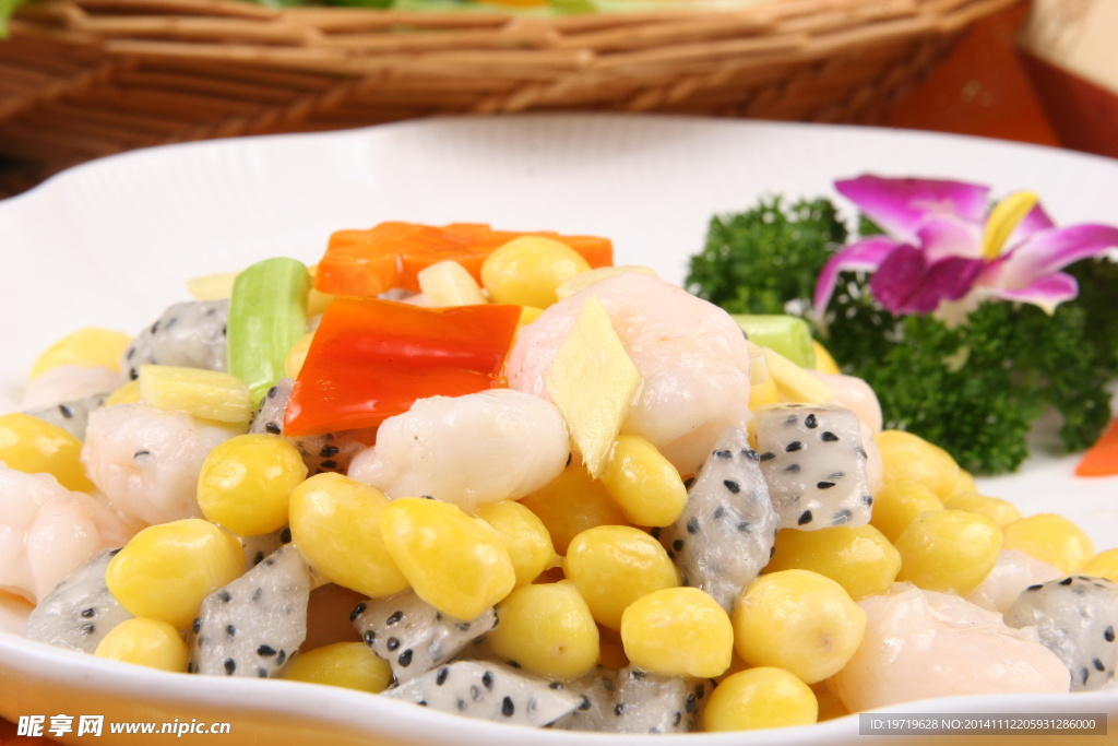 火龙白果河虾仁