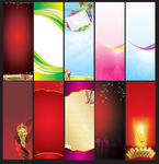 十款X展架背景图各种