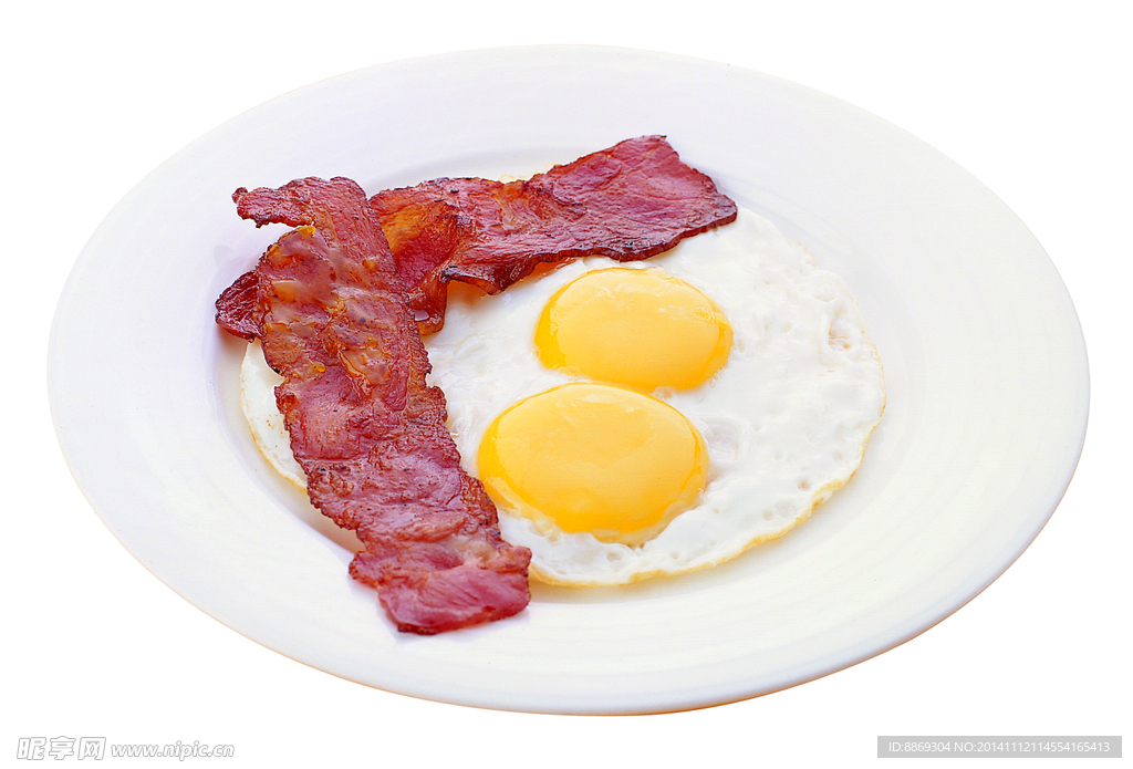 煎蛋培根美式早餐