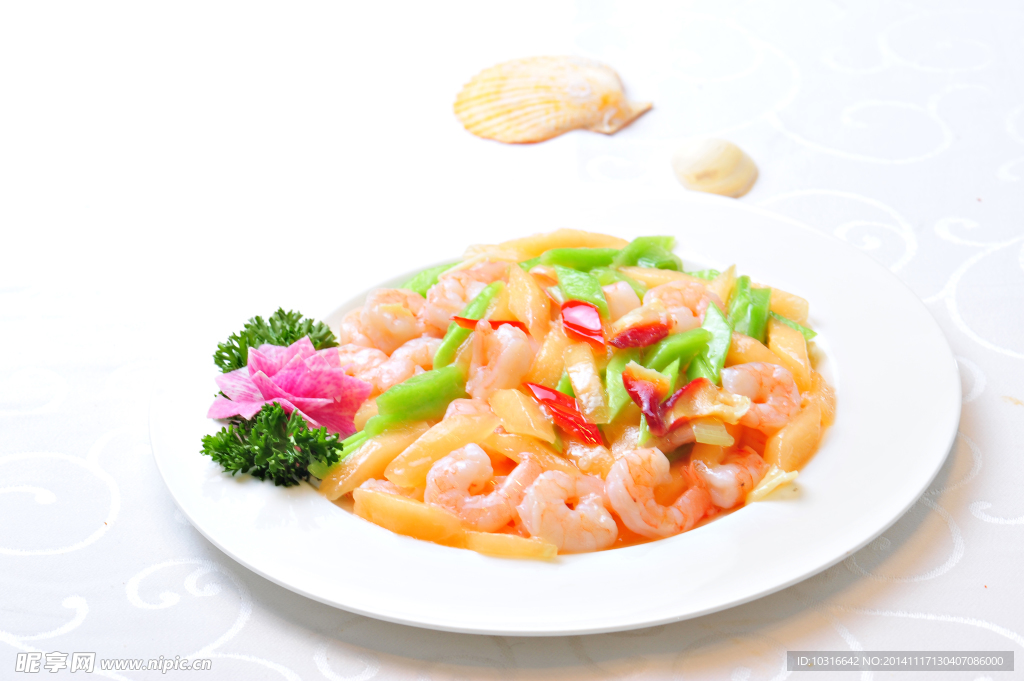 蜜瓜虾球北极贝