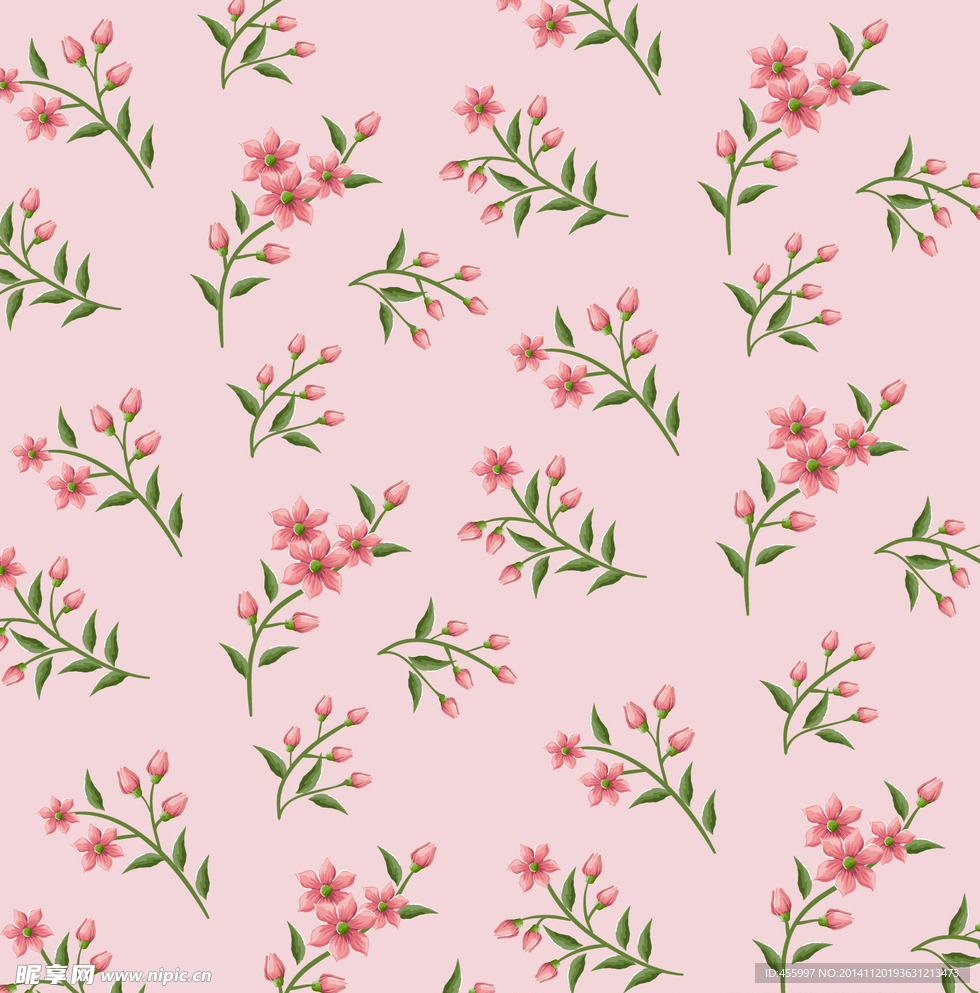 时尚卡通花纹背景