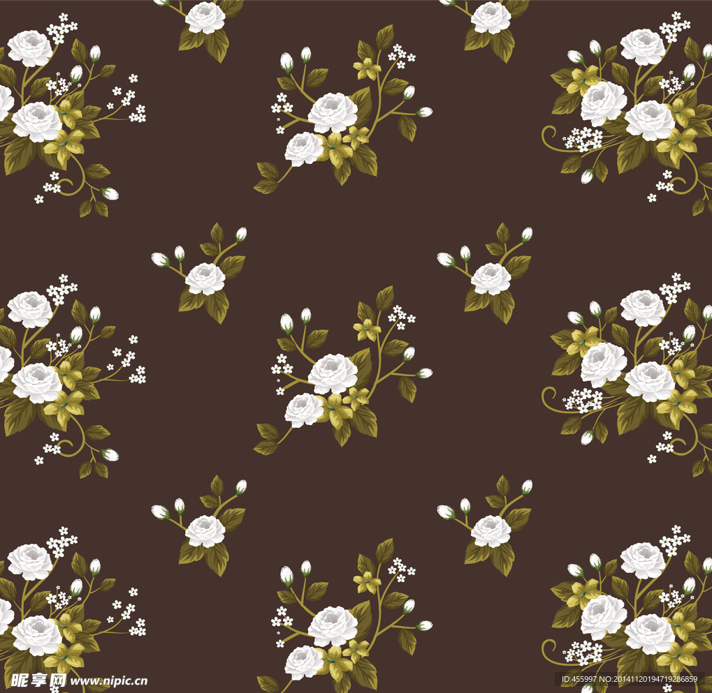 时尚卡通花纹背景