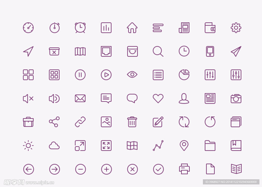 简约线性图标icon