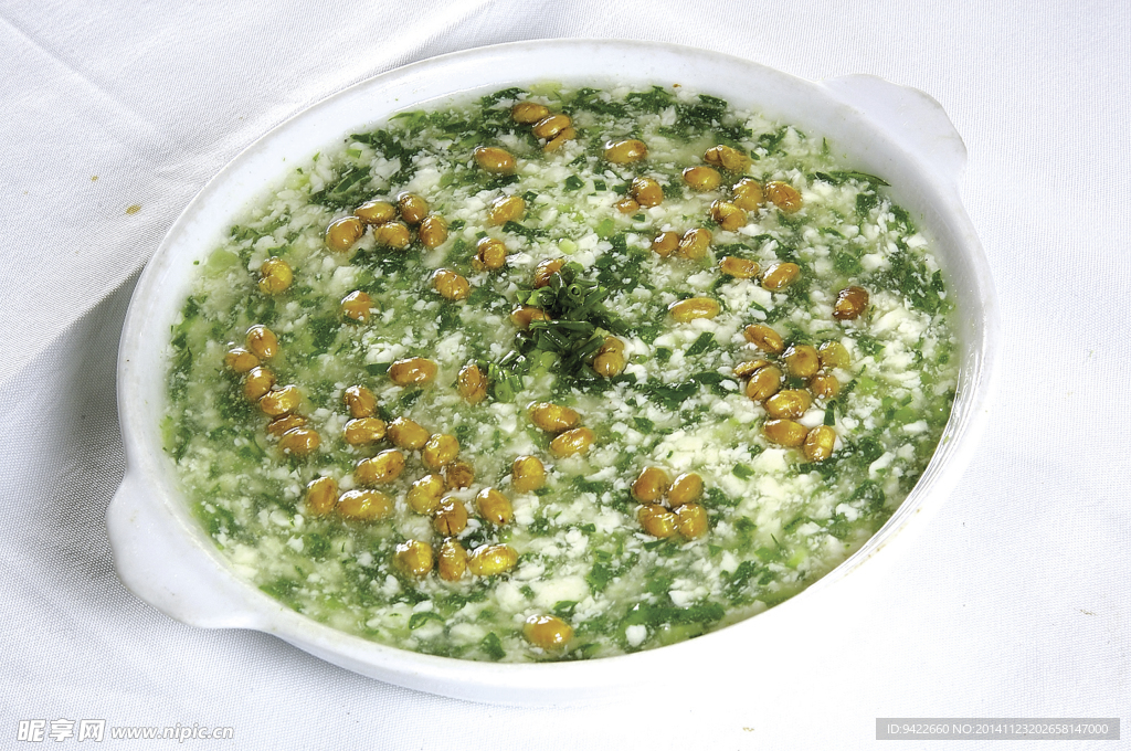 青菜豆花