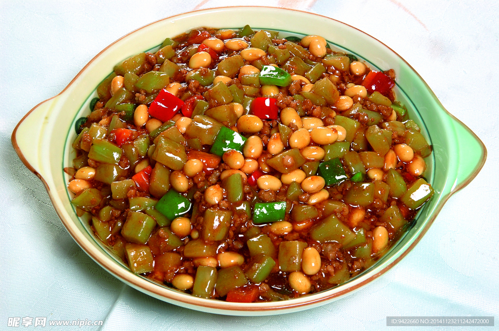 肉碎茄丁焖黄豆