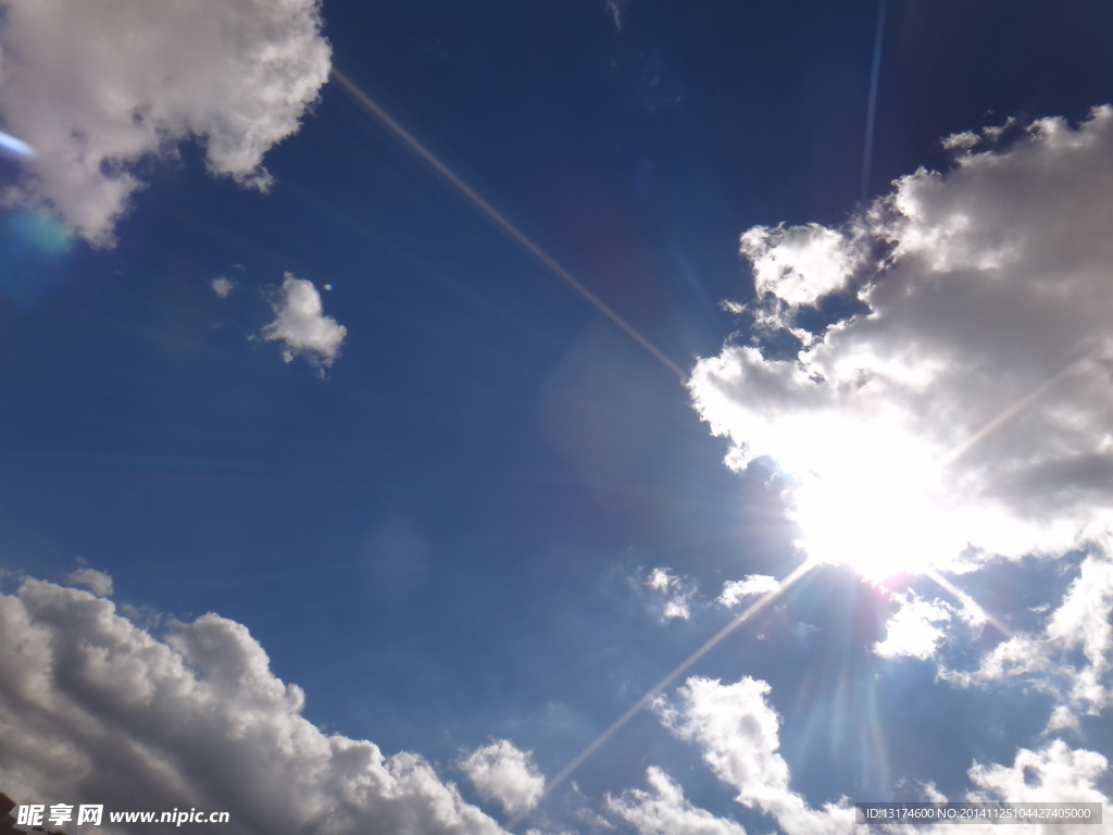 蓝天 白云 云彩 阳光 