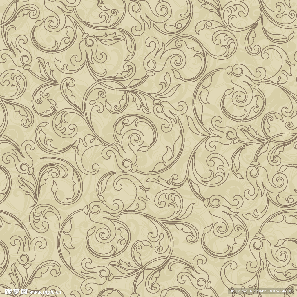 欧式底纹素材 花边花