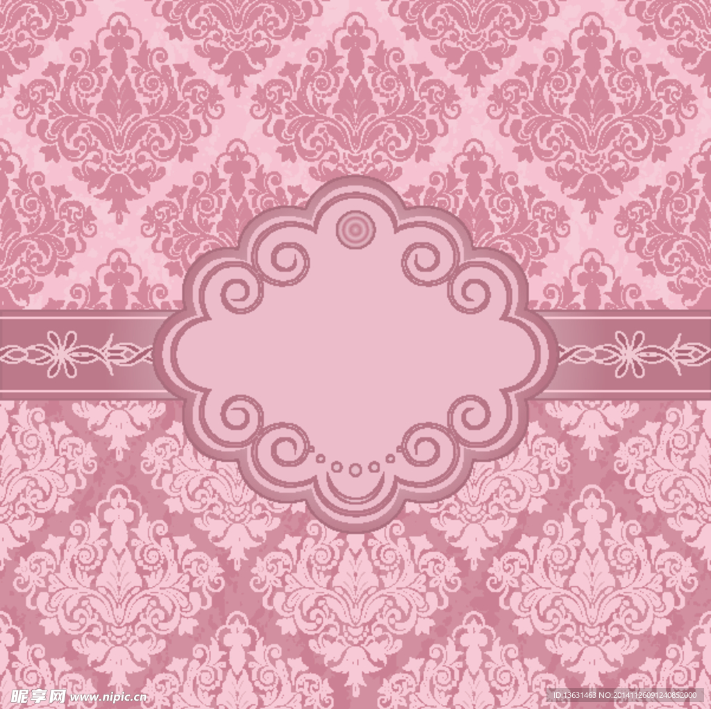 欧式底纹素材 花边花