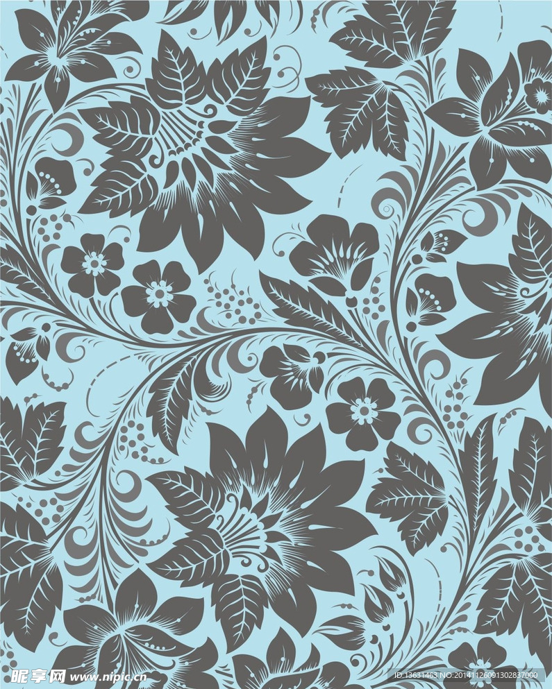 欧式底纹素材 花边花