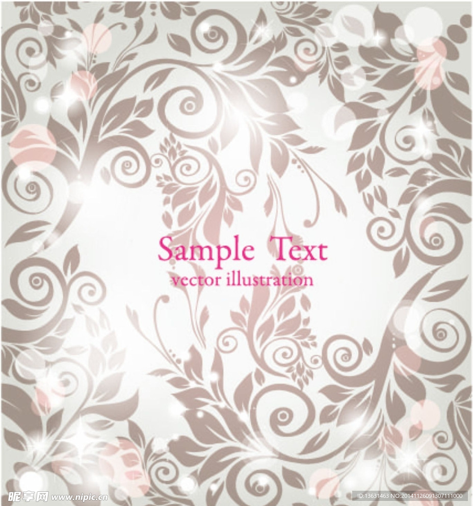 欧式底纹素材 花边花