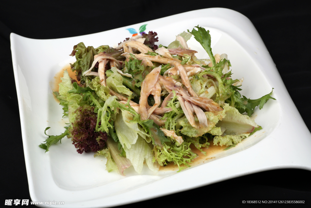 胡麻野菜鸡肉沙律