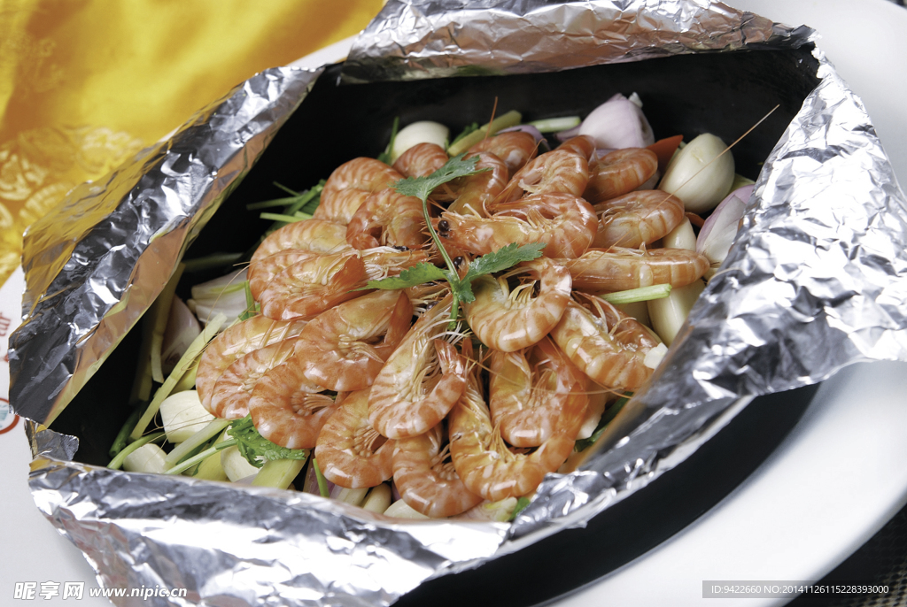 特色生焗海中虾元例