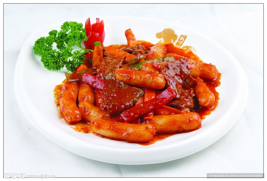 香辣牛肉炒米条