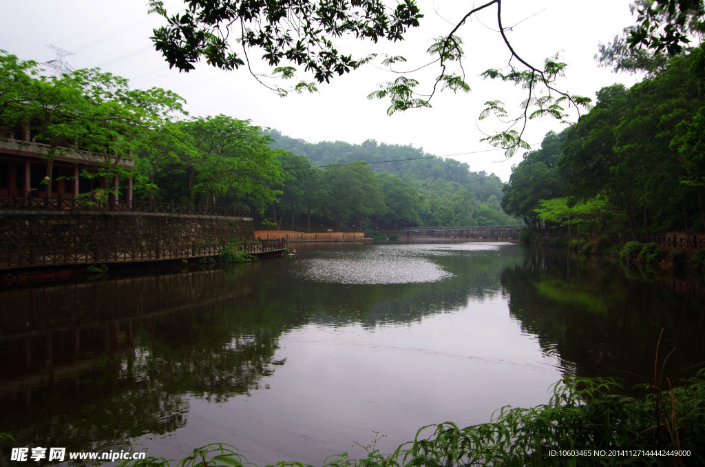 山水风景 园山湖