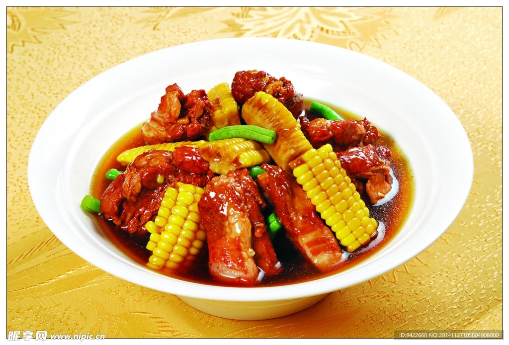 有机玉米炖排骨